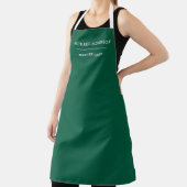 Nom personnalisé Chef principal Tablier vert et bl (Insitu)