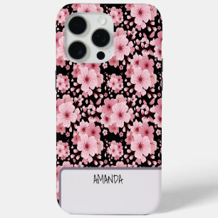 Nom personnalisé Cherry Blossom motif floral rose