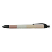 Nom Personnalisé Chic Earth Tone Stripes Stylo (Haut)