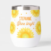 Nom personnalisé Citation Tournesol Motivation (Arrière)