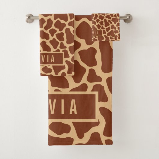 Nom personnalisé classique Giraffe Poster de anima (En situation)