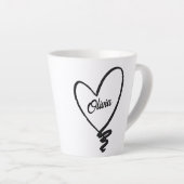 NOM PERSONNALISÉ COEUR MUG (Angle droit)