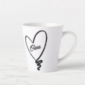 NOM PERSONNALISÉ COEUR MUG (Droite)