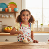 Nom personnalisé Coeurs et tablier de crème glacée