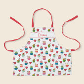 Nom personnalisé Coeurs et tablier de crème glacée