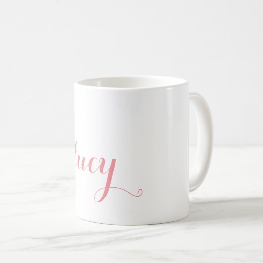 Nom personnalisé Coffee Mug (Devant droit)