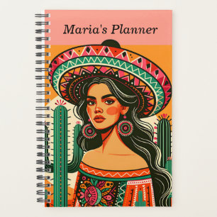 Nom personnalisé Coloré mexicain Fiesta Cactus