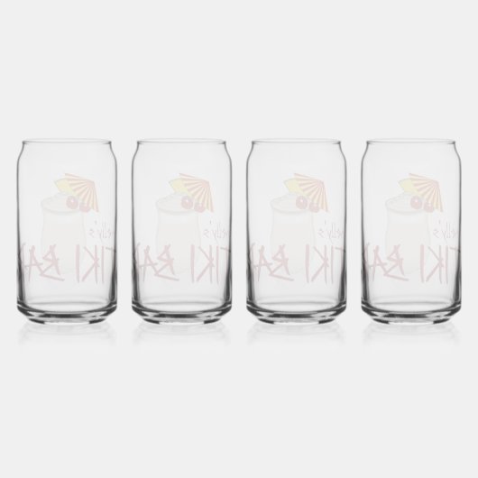 Nom personnalisé Congelé Boisson Tiki Bar (Dos)