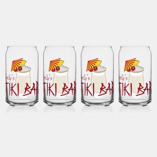 Nom personnalisé Congelé Boisson Tiki Bar (Recto)