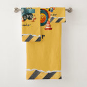 Nom personnalisé Construction Véhicules bébé garço (En situation)