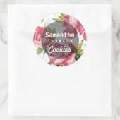 Nom personnalisé Cookies faits maison | Étiquettes (Sac)