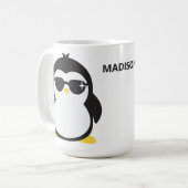 Nom personnalisé cool pingouin tasses (Devant gauche)