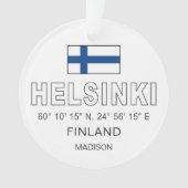 Nom personnalisé Coordonnées Helsinki (devant)