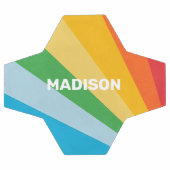 Nom personnalisé Couleurs arc-en-ciel (Plat)