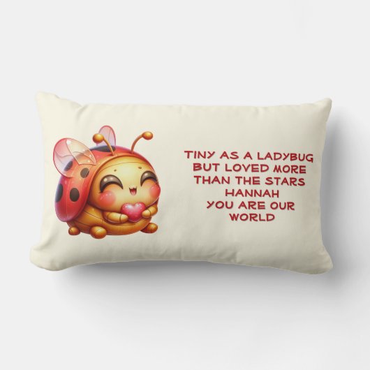 Nom personnalisé coussin bébé (Recto)