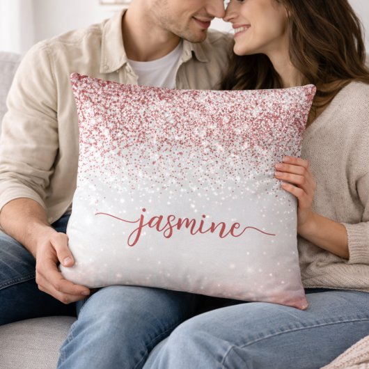 Nom personnalisé Coussin décoratif Shining Bright