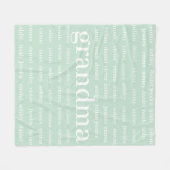 Nom personnalisé Couverture grand-mère, Couverture (Devant (Horizontal))