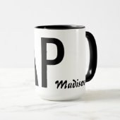 Nom personnalisé CRAP / RAP mug (Devant droit)
