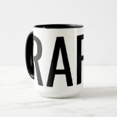 Nom personnalisé CRAP / RAP mug (Devant gauche)