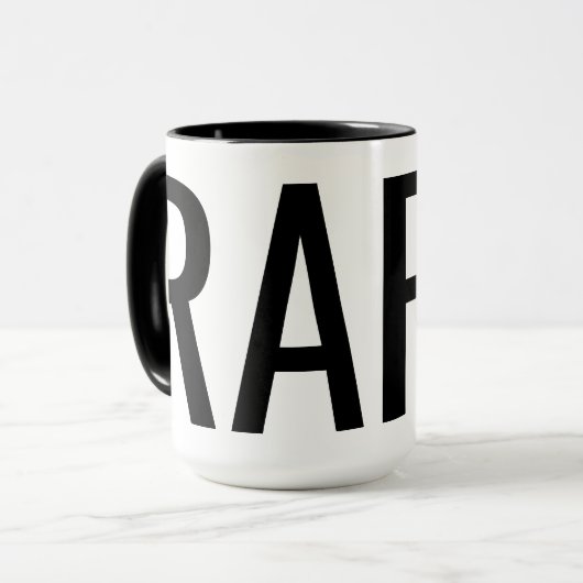 Nom personnalisé CRAP / RAP mug (Devant gauche)