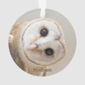 Nom personnalisé Cute Barn Owl (dos)