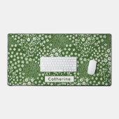 Nom personnalisé Cute Green Floral Main Drake Offi (Clavier et souris)