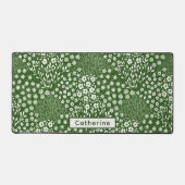 Nom personnalisé Cute Green Floral Main Drake Offi (Recto)