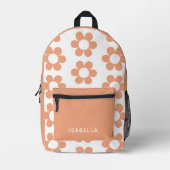 Nom personnalisé Daisy Girl Sac à dos (Recto)