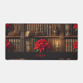 Nom personnalisé Dark Academia Poinsettia Librairi (Recto)