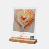 Nom personnalisé, date spéciale, CODE QR (Angle)