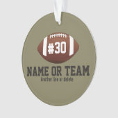 Nom personnalisé de conception du football, (devant)