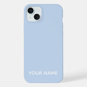 NOM PERSONNALISÉ DE COULEUR BLEU PÂLE STYLE MODERN