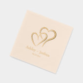 Nom personnalisé de deux coeurs et Mariage de date (Gauche)