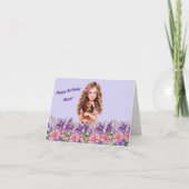 Nom personnalisé de la fille Carte d'anniversaire (Devant)