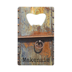 Nom personnalisé de la porte rouillée