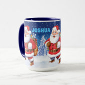 Nom personnalisé de la tasse de café de Noël, Joll (Devant gauche)