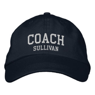 Nom personnalisé de l'entraîneur Casquette brodé -