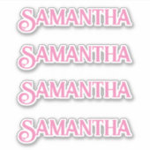 Nom personnalisé Decal Custom Times Four Sticker (Devant)