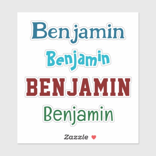 Nom personnalisé Decal Custom Times Four Sticker (Feuille)