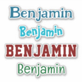 Nom personnalisé Decal Custom Times Four Sticker (Devant)