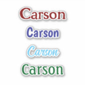 Nom personnalisé Decal Custom Times Four Sticker (Devant)