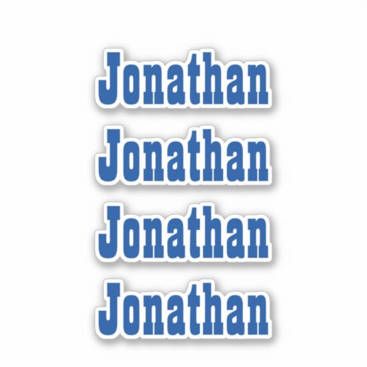 Nom personnalisé Decal Custom Times Four Sticker (Devant)