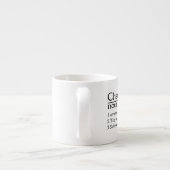 Nom personnalisé Définition blanc Mug (Dos)