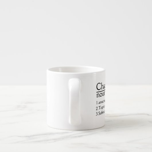 Nom personnalisé Définition blanc Mug (Dos)
