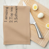 Nom personnalisé Définition Serviettes de cuisine (Quart Plié)