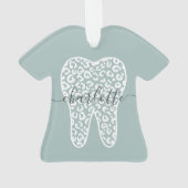 Nom personnalisé Dental Empreinte de léopard Doth  (dos)