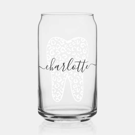 Nom personnalisé Dental Empreinte de léopard Doth (Recto)