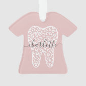 Nom personnalisé Dental Empreinte de léopard Doth  (dos)