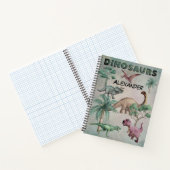 Nom personnalisé Dino Dinosaur Carnet pour garçons (Intérieur)