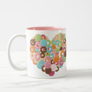 Nom personnalisé Donut Lover tasses